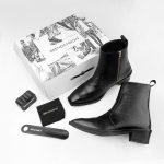 Premium Snake-Embossed Leather Ankle Boots - Image 4