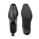 Premium Snake-Embossed Leather Ankle Boots - Image 5