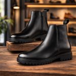 Round Toe Zipper Boots for Men